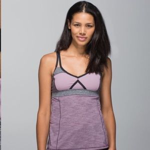 Lululemon Breathe in Tank Heather Purple Fog 6
